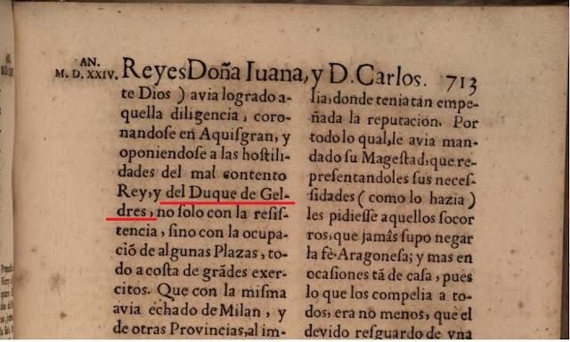 Página de los Anales de Aragón, 1524