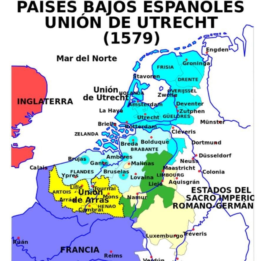 Mapa del Ducado de Güeldres